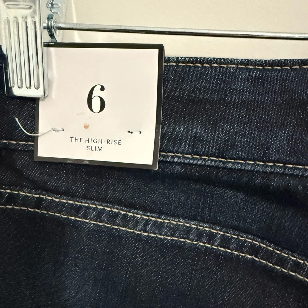 White House Black Market Brand New High Rise Slim Dark Wash Jeans - Picture 8 of 9